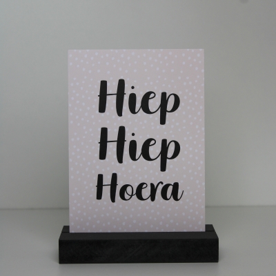 Ansichtkaart Hiep hiep hoera
