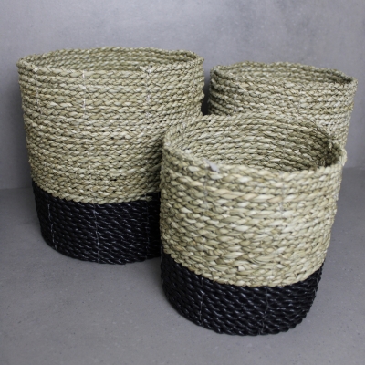 Set mandjes zwart