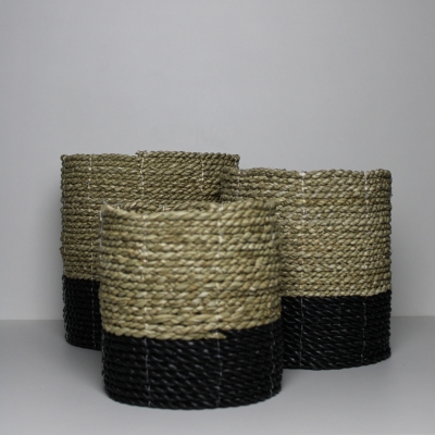 Set mandjes zwart