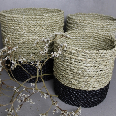 Set mandjes zwart