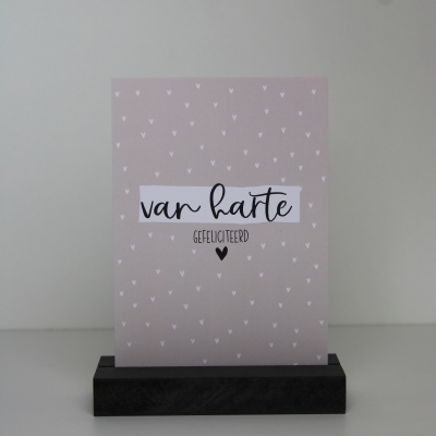 Ansichtkaart Van harte gefeliciteerd