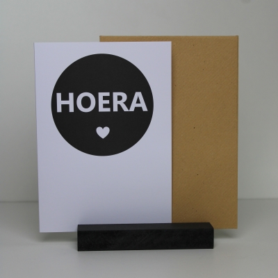 Wenskaart Hoera