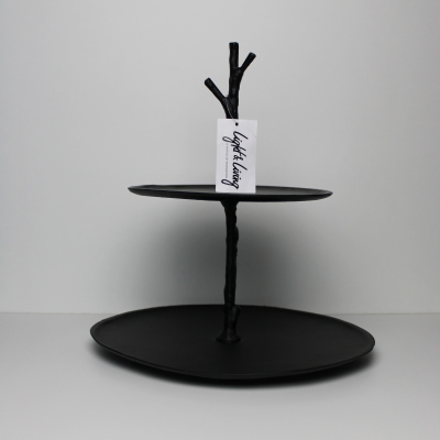 Etagère 2-laags zwart |Light & Living